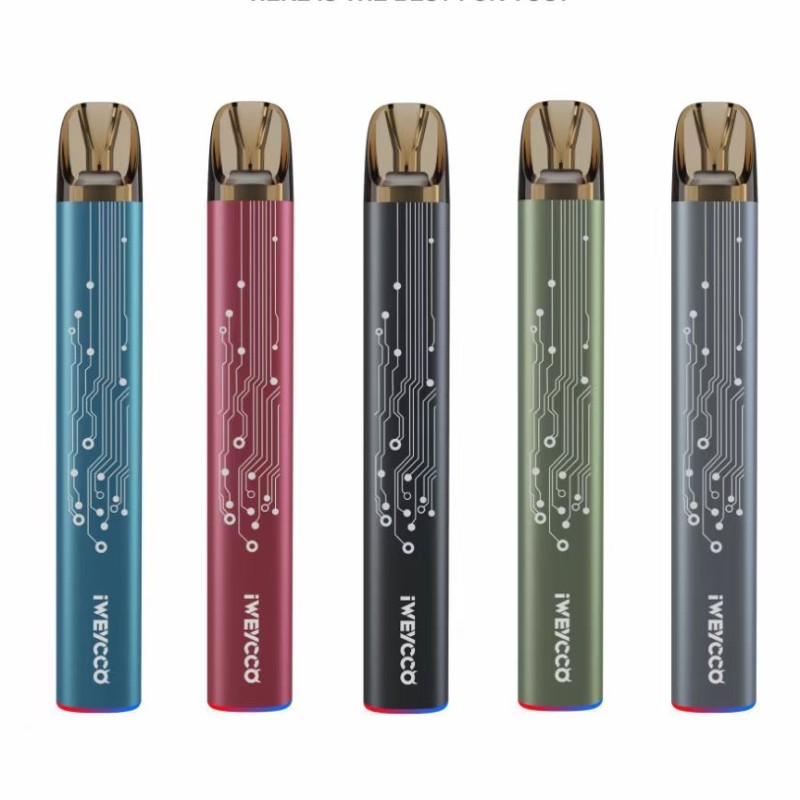 USA ingyenes hajó 100% eredeti iweycco szellem e cigarettes eszköz készlet vape akkumulátor 20mg patron RGB fény